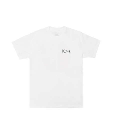 Polar Skate Co Fill Logo Tee White/Black/Yellow