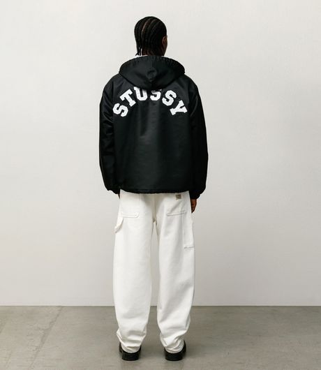 Stussy Hooded Coaches Jacket Black