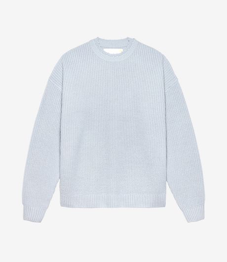 New Amsterdam Surf Association Big Logo Crewneck Baby Blue/Ecru