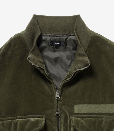 BEAMS Velour G8 Wep Jacket Olive