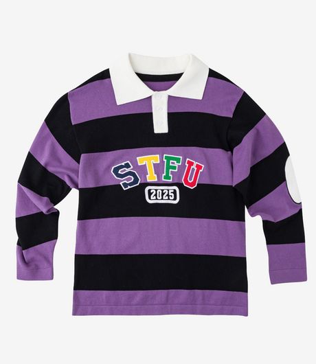 SSSTUFFF STFU Rugby Polo Purple