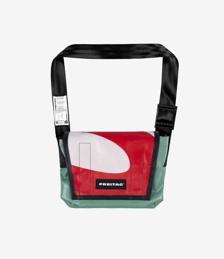 Freitag F11 Lassie Small Messenger Bag Red/White/Light Green