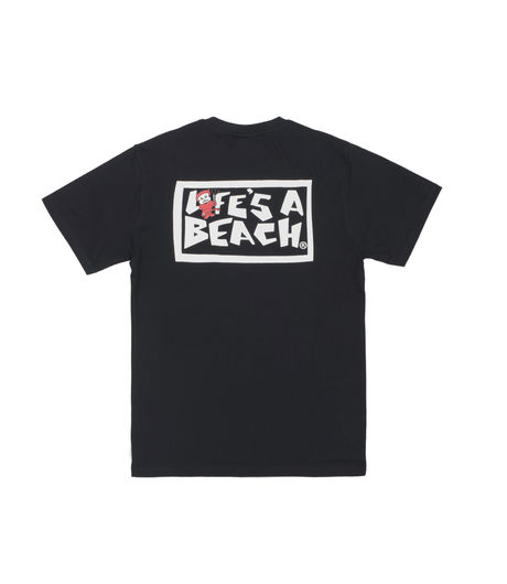 Life's a Beach Logo Badboy Special Tee Black