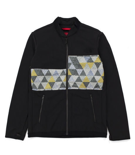The North Face M Denali Sweat Jacket 'Red' TNF Black Print 