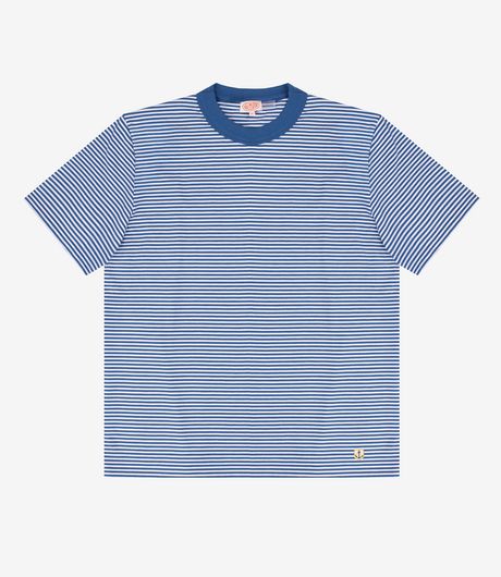 Armor-Lux Heritage Striped T-shirt Dark Blue/White