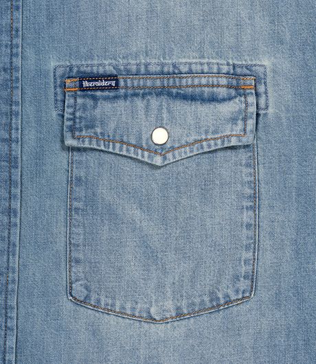 Liberaiders Tribal Denim Shirt Blue