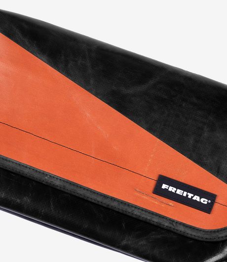 Freitag F42 Surfside 6 Medium Messenger Bag Black/Orange