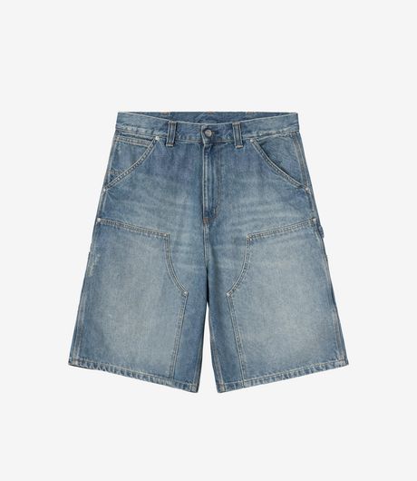Carhartt WIP OG Aden Double Knee Short Bradenton Denim Blue Grind Wash
