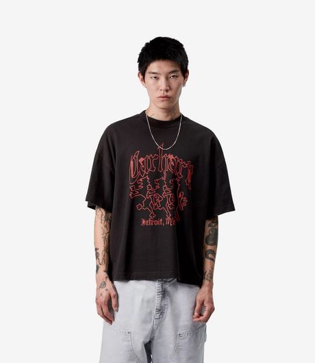 Carhartt WIP S/S Hackwork T-Shirt Black Heavy Stone Wash