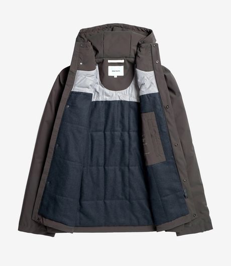 Norse Projects Herluf Alpinix Smart Merino Jacket Seal Brown