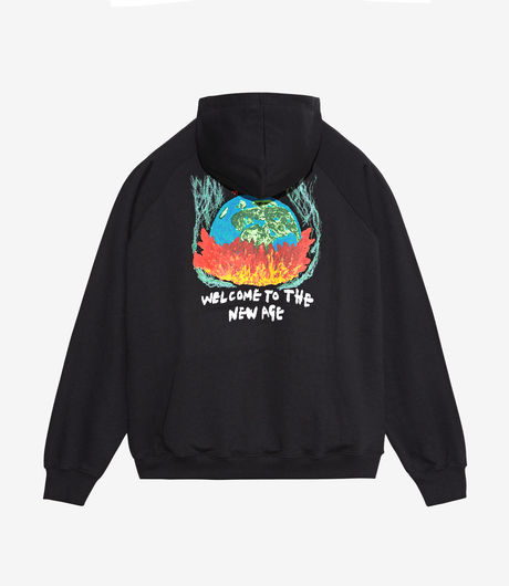 Polar Skate Co Welcome To The New Age Default Zip Hoodie Black
