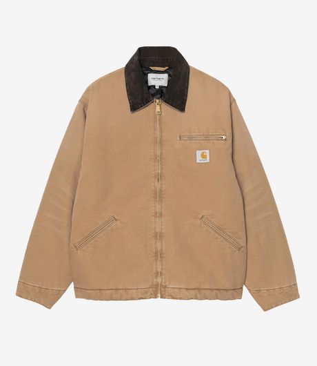 Carhartt WIP OG Detroit Jacket Dearborn Canvas Hamilton Brown/Tobacco Stone Canvas