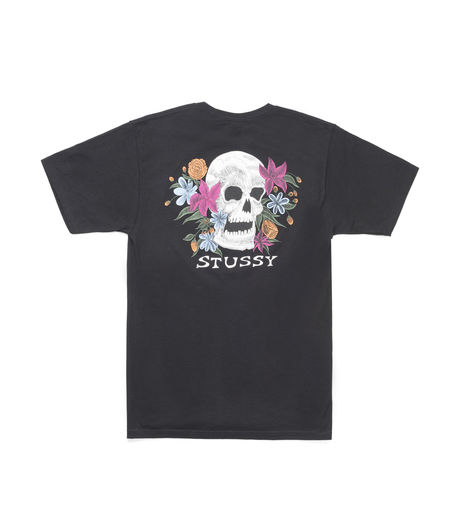 Stussy Hippie Skull Tee Black