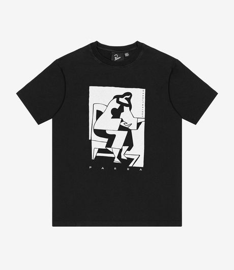 by Parra The ConfessionT-Shirt  Washed Black