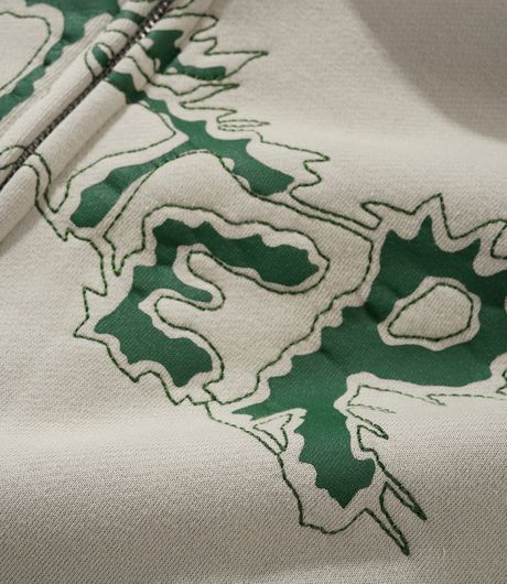 Butter Goods Eruption Zip-Thru Hood Grey