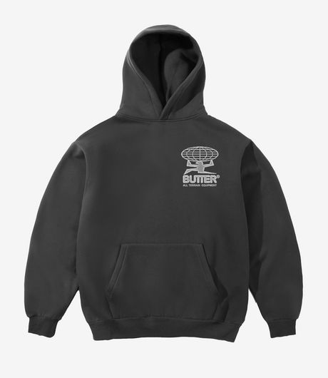 Butter Goods Terrain Pullover Hood Washed Black