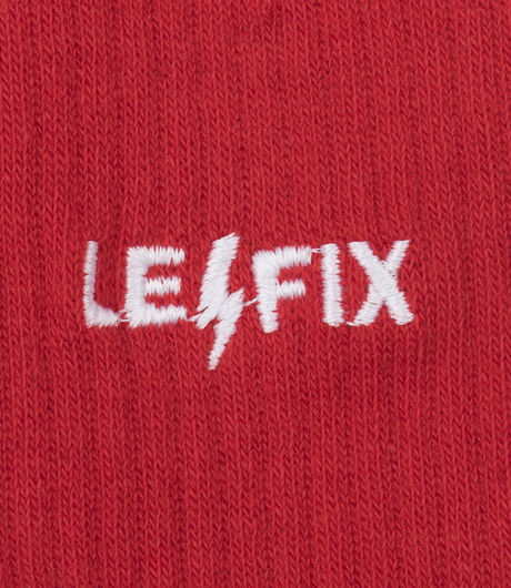 Le Fix Logo Tennis Socks Red