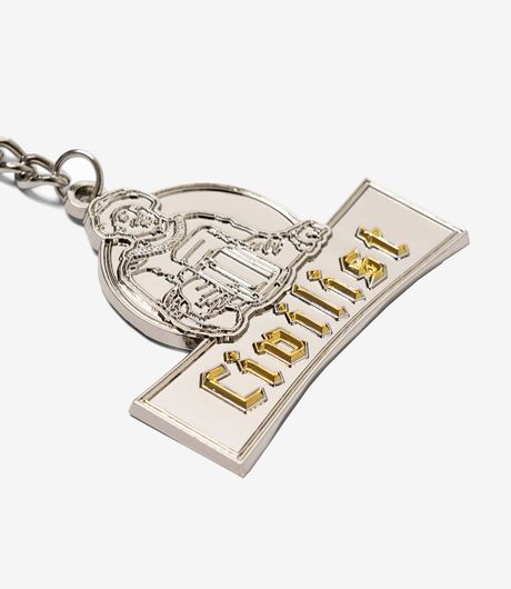 Civilist Schulle Chrome Keychain SIlver