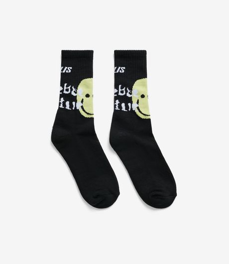 Alis Birdy Double Graphic Essential Socks Black