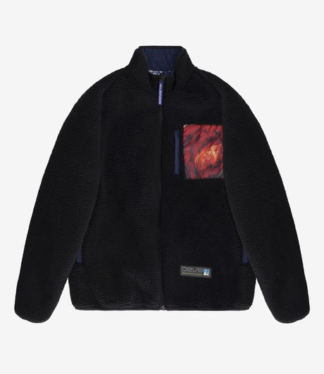 Devá States Tenzing 2.0 Sherpa Jacket Black/Midnight Blue