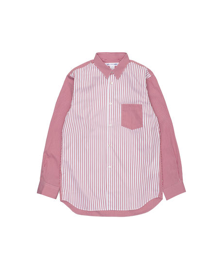 Comme des Garçons Shirt Forever Yarn Dyed Poplin Shirt White/Red Stripe