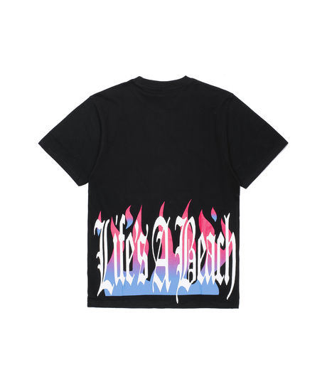 Life's a Beach Flame Tee Black
