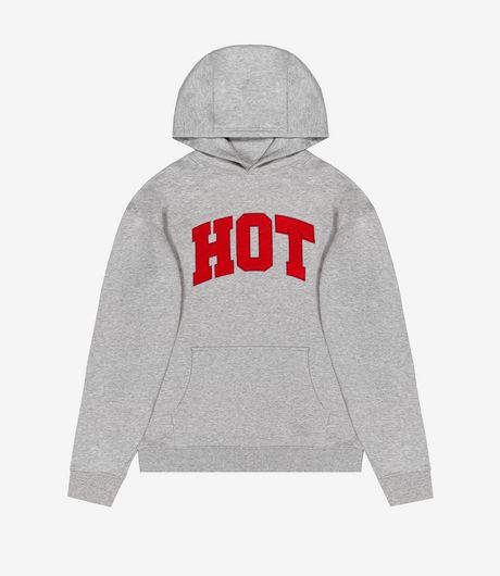 Carne Bollente University Hoodie Melange Grey