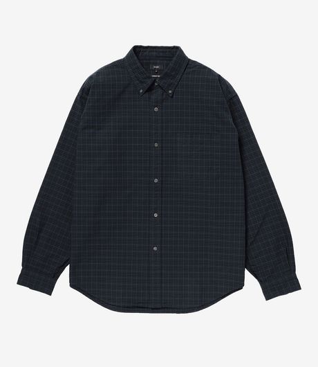 BEAMS Heavy Oxford Button-Down Shirt Black/Watch