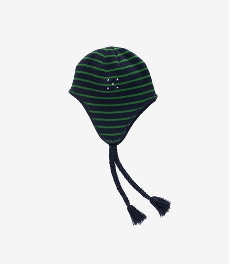 POP Trading Company Reversible Earflap Beanie Navy/Juniper