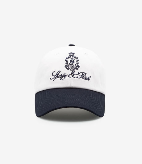 Sporty & Rich Vendome Hat White/Dark Navy