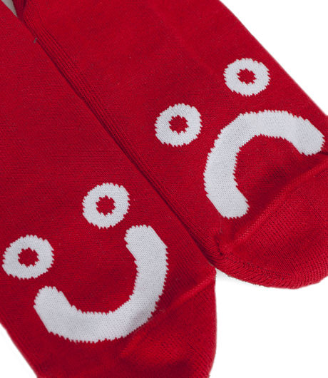 Polar Happy Sad Classic Sock Red