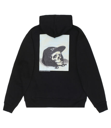 Patta Painted Skull Hooded Sweater Black