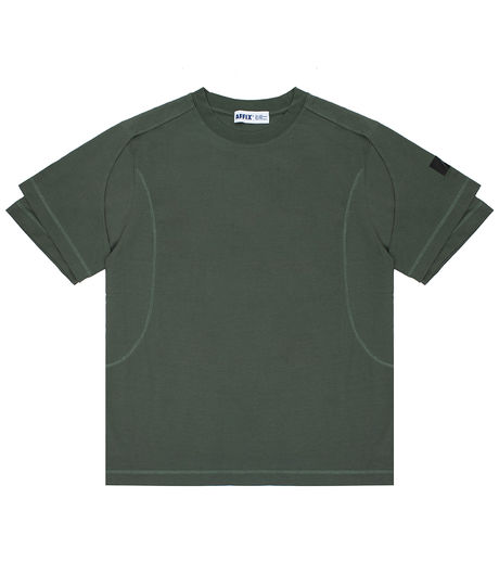 Affix Dual Sleeve T-Shirt Field Green