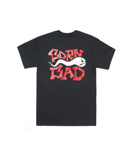 Life's a Beach Born Bad Tee Black