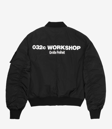 032c Grosse Freiheit Bomber Jacket Black