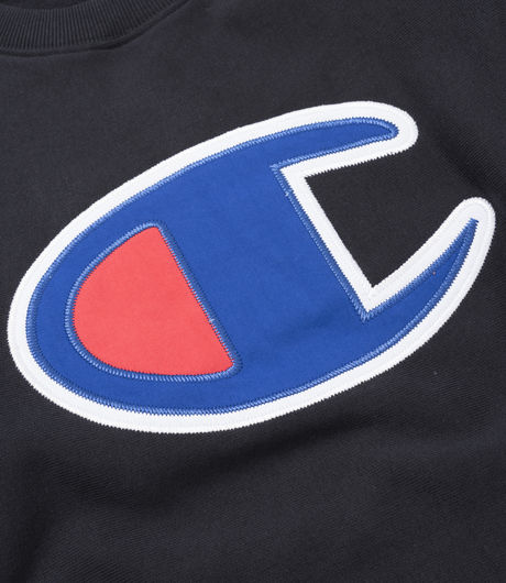 Champion Crewneck Sweatshirt Logo Black