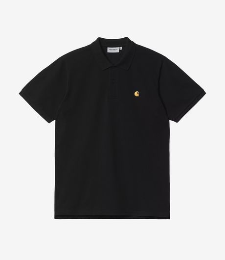 Carhartt WIP S/S Chase Pique Polo Black/Gold