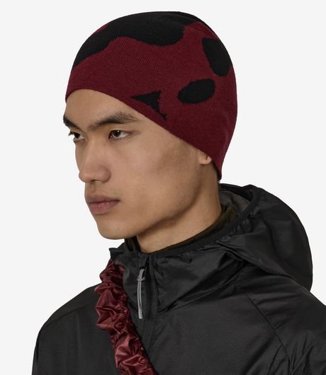 ROA Magma Wool Beanie Dark Red