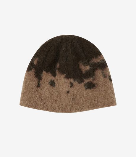 Gramicci Mohair Splatter Beanie Taupe Splatter