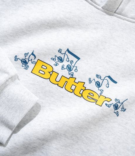 Butter Goods Tempo Logo Pullover Hood Ash