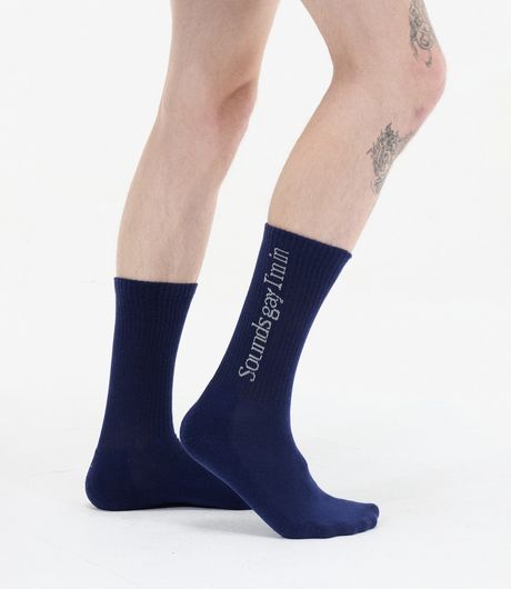 Carne Bollente Smells Gay I'm In Socks Navy Blue