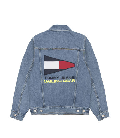 Tommy Jeans 90's Logo Denim Jacket Mid Blue