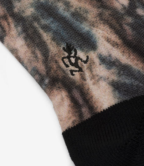 Gramicci Tie Dye Crew Socks Brown/Green