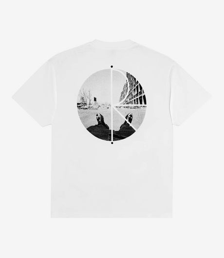Polar Skate Co Happy Sad Fill Logo Tee WHite