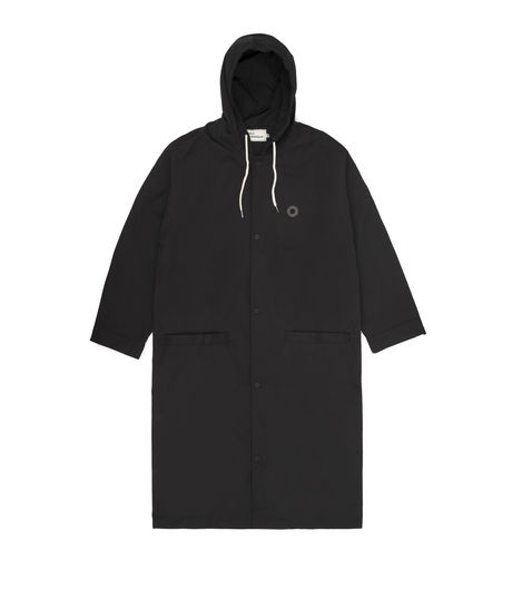Drôle de Monsieur Hooded Not from Paris Madame Long Raincoat Black