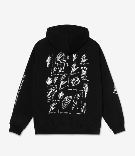 Polar Skate Co Sad at Times Dave Hoodie Black