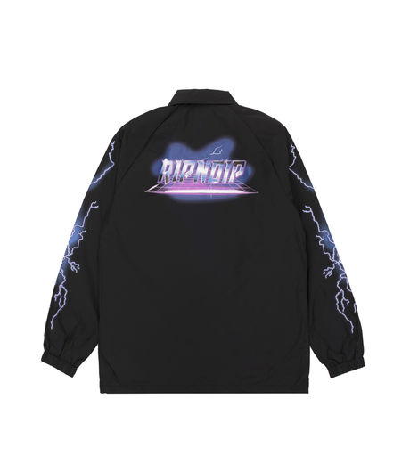 Ripndip Rave Nylon Coach Jacket  Black