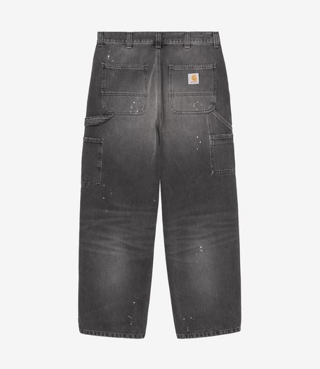 Carhartt WIP OG Single Knee Pant Smith Denim Black Destroy Wash Splatter