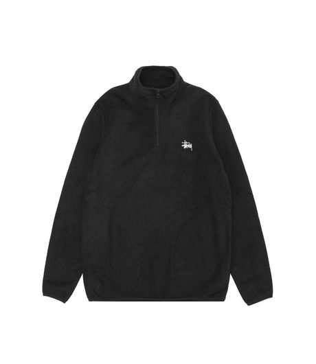 Stussy Polar Fleece Half Zip Black