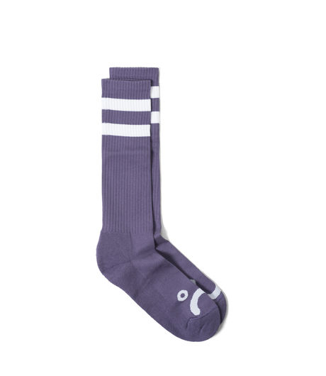 Polar Skate Co Happy Sad Socks Lilac